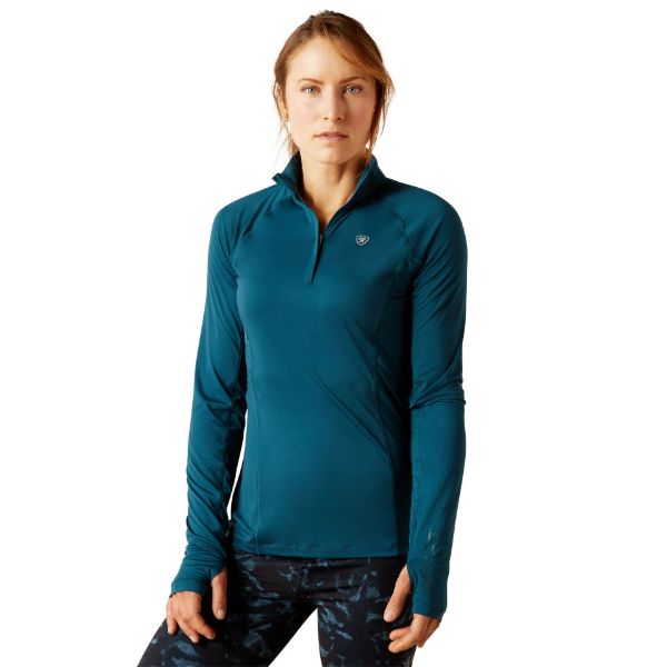 Picture of Ariat Wms Lowell 2.0 1/4 Zip Base Layer Reflecting Pond