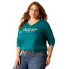 Picture of Ariat Wms Vibrant Long Sleeve Tee Spruced-Up