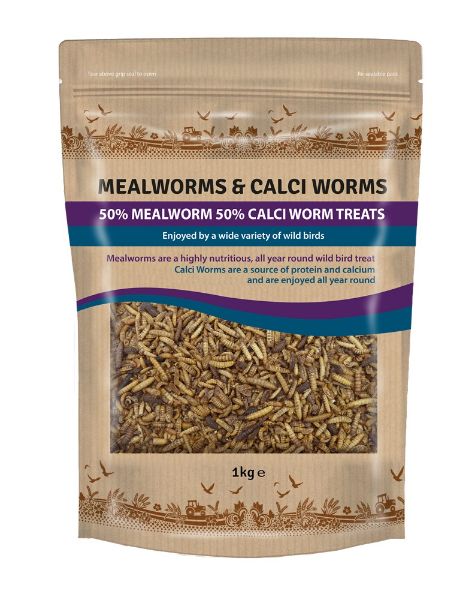 Picture of 50% Mealworm & 50% Calciworm Treats 1kg