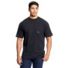 Picture of Ariat Mens Rebar Cotton Strong SS T-Shirt Black