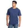Picture of Ariat Mens Rebar Cotton Strong SS T-Shirt Navy Heather