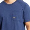 Picture of Ariat Mens Rebar Cotton Strong SS T-Shirt Navy Heather