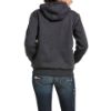 Picture of Ariat Womens Rebar All-Weather Full Zip Hood Charcoal Heather