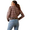 Picture of Ariat Womens Rebar Flannel DuraStretch Work Shirt Peppercorn Plaid