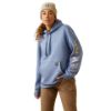 Picture of Ariat Womens Rebar Graphic Hood Colony Blue