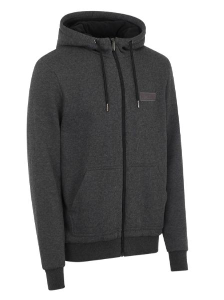 Picture of Le Mieux Mens Zip Through Hoodie Graphite Marle
