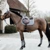 Picture of Kentucky Horsewear Saddle Pad Basic Velvet Jumping Grey Full