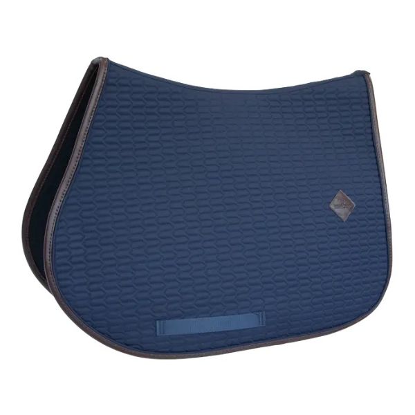 Picture of Kentucky Horsewear Saddle Pad Colour Edition Leather Jumping Navy Pony