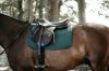Picture of Kentucky Horsewear Saddle Pad Colour Edition Leather Jumping Olive Green Full