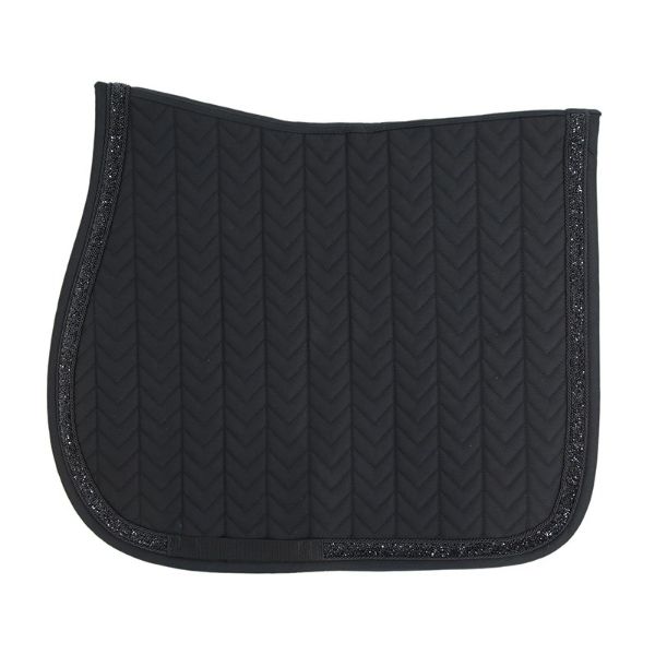 Picture of Kentucky Horsewear Saddle Pad Glitter Stone Show Jumping Black Full