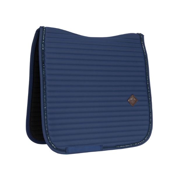 Picture of Kentucky Horsewear Saddle Pad Pearls Dressage Navy Full
