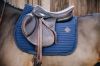 Picture of Kentucky Horsewear Saddle Pad Pearls Show Jumping Navy Full