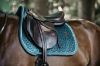 Picture of Kentucky Horsewear Saddle Pad Velvet Jumping Emerald Full