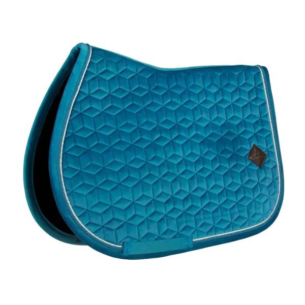 Picture of Kentucky Horsewear Saddle Pad Velvet Jumping Emerald Pony