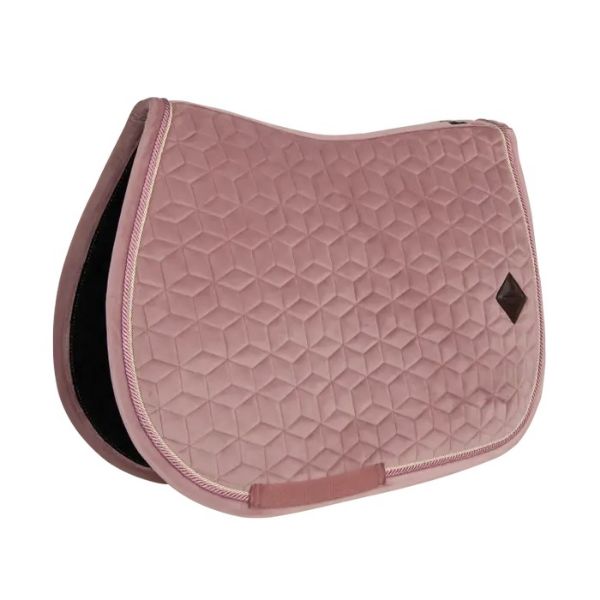 Picture of Kentucky Horsewear Saddle Pad Velvet Jumping Old Rose Pony