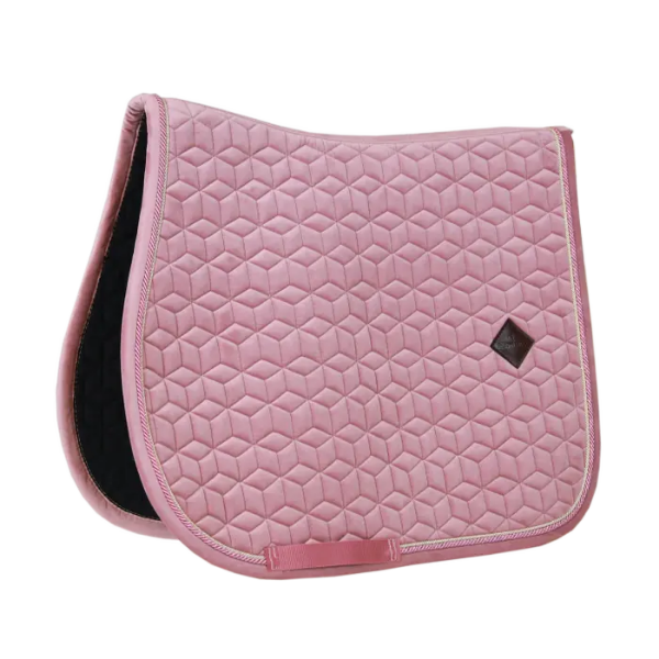 Picture of Kentucky Horsewear Saddle Pad Velvet Jumping Old Rose Full