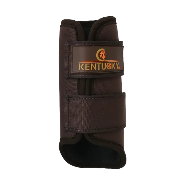 Picture of Kentucky Horsewear Turnout Boots 3D Spacer Brown Front Full