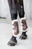 Picture of Kentucky Horsewear Vegan Sheepskin Tendon Boots Bamboo Elastic Brown