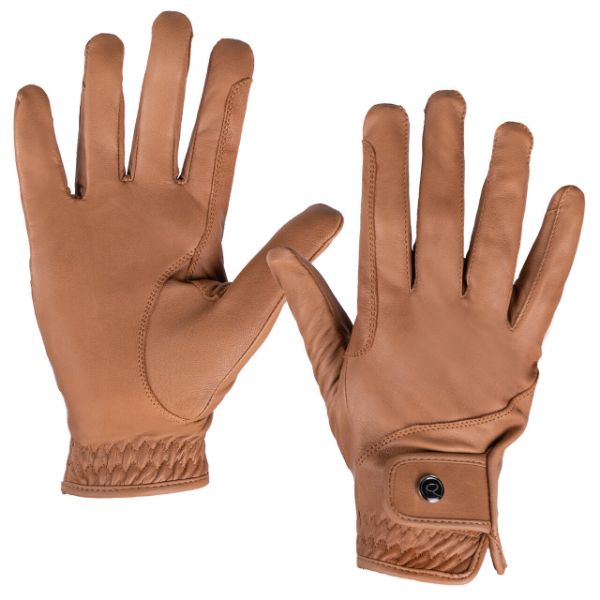 Picture of QHP Glove Leather Pro Cognac