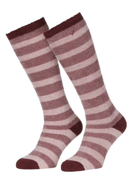 Picture of Le Mieux Adult Sophie Stripe Fluffies Socks Orchid