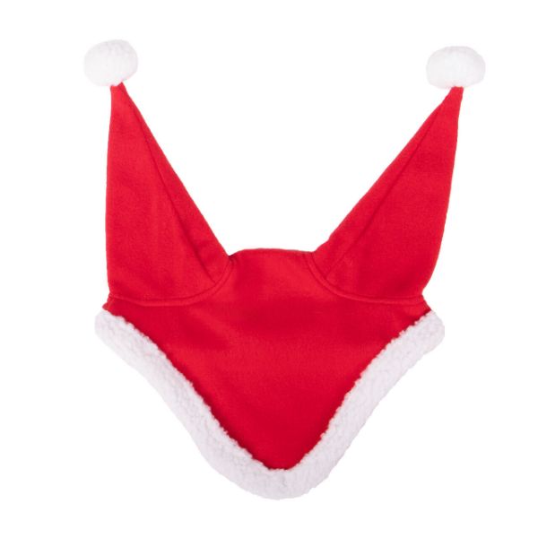 Picture of QHP Ear Net Santa Red Pony