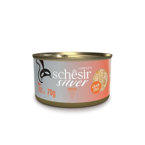 Picture of Schesir Silver Wholefood Older Cat Chicken In Broth 70g
