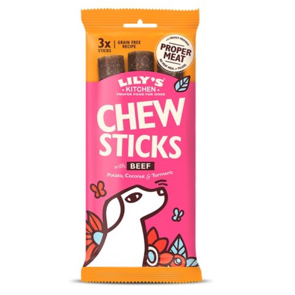 Picture of Lily's Kitchen Dog Chew Sticks Beef 120g