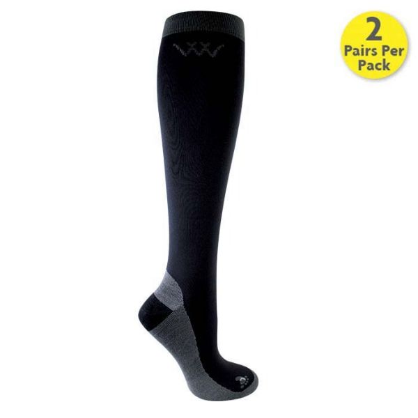 Picture of Woof Wear Competiton Riding Socks Black UK3-5.5 S