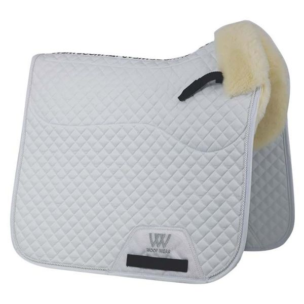 Picture of Woof Wear Dressage Sheepskin Saddle Cloth White Full