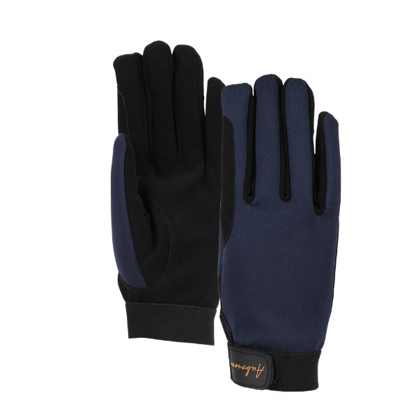 Picture of Aubrion Young Rider Team Winter Riding Gloves Navy