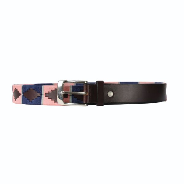 Picture of HY Equestrian Synergy Polo Belt Navy / Rose L/XL