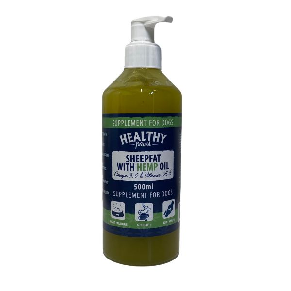 Picture of Healthy Paws Sheepfat With Hemp Seed Oil 500ml
