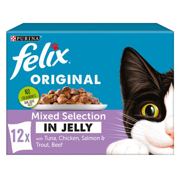 Picture of Felix Original Pouch Box Jelly Mixed Selection In Jelly 12x100g