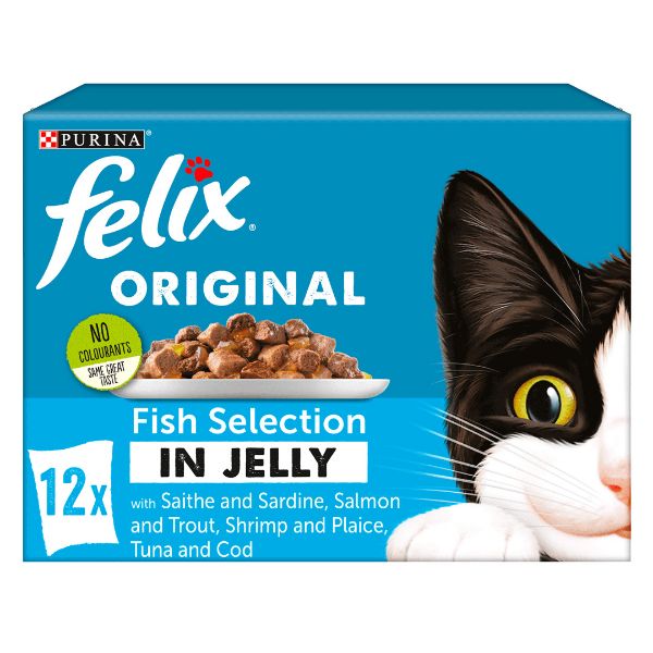 Picture of Felix Original Pouch Box Jelly Fish Selection In Jelly 12x100g