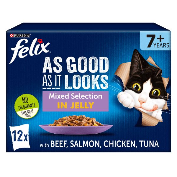 Picture of Felix As Good as it Looks Senior Box Mixed Selection 12x100g