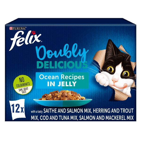 Picture of Felix As Good as it Looks Pouch Box Doubly Delicious Ocean In Jelly 12x100g