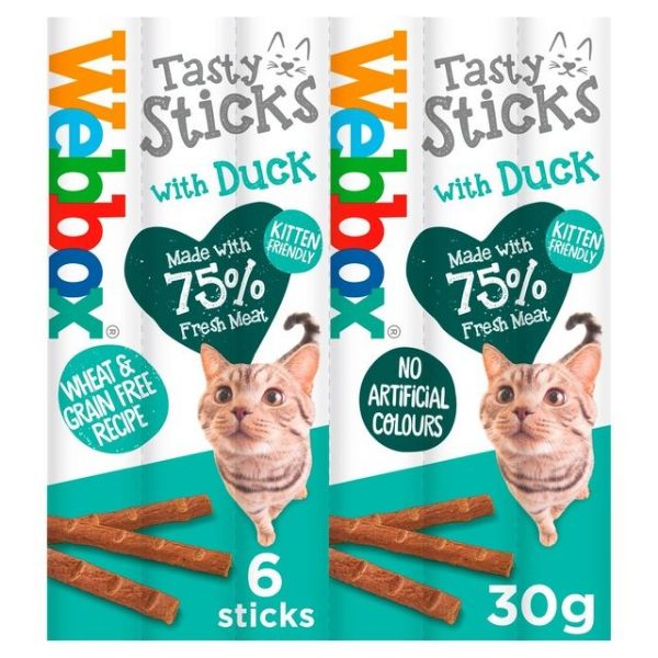 Picture of Webbox Cat Tasty Sticks Duck 30g