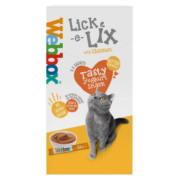 Picture of Webbox Cats Lick-e-Lix Chicken 5x15g