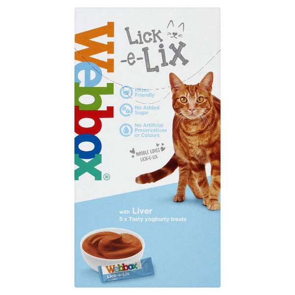 Picture of Webbox Cats Lick-e-Lix Liver 5x10g