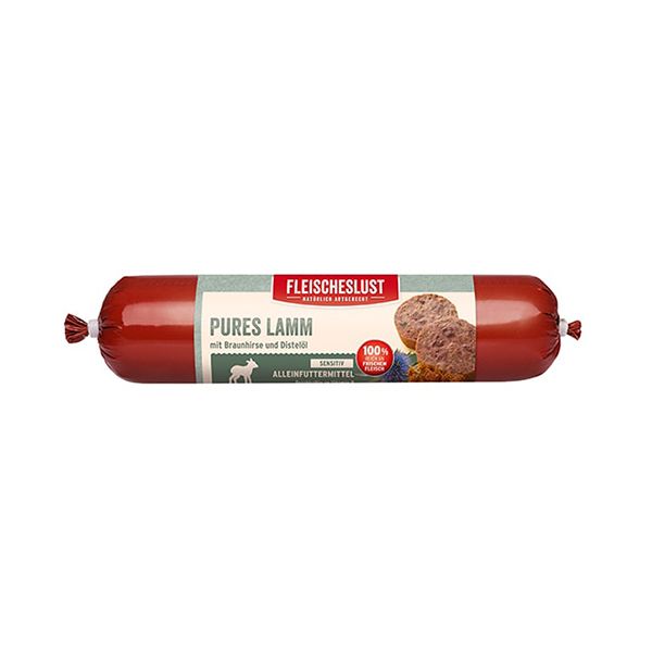 Picture of Fleischeslust Pure Lamb With Unpeeled Brown Millet & Safflower Oil 400g