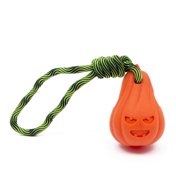 Picture of Frubba Pumpkin & Rope Treat Toy