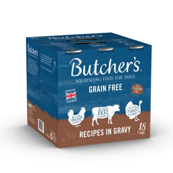 Picture of Butchers Tins Grain Free Meaty Recipes In Gravy 18x400g