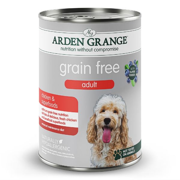 Picture of Arden Grange Dog - Grain Free Adult Chicken & Superfoods Tin 395g