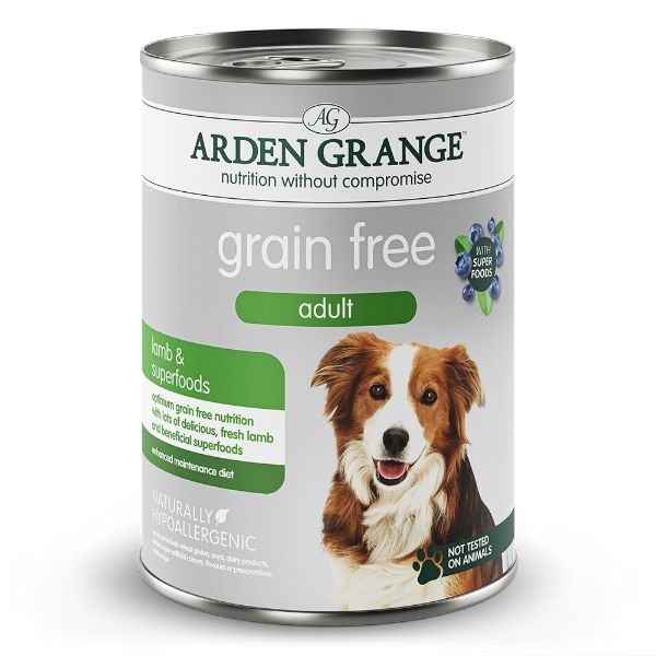 Picture of Arden Grange Dog - Grain Free Adult Lamb & Superfoods Tin 395g