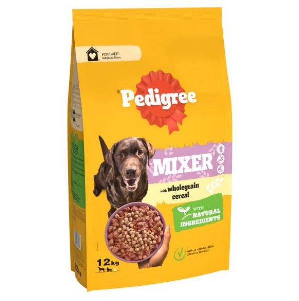 Picture of Pedigree Mixer Adult Dry Dog Food with Wholegrain Cereal 12kg