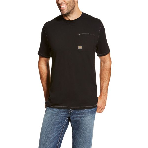 Picture of Ariat Mens Rebar Workman SS T-Shirt Black