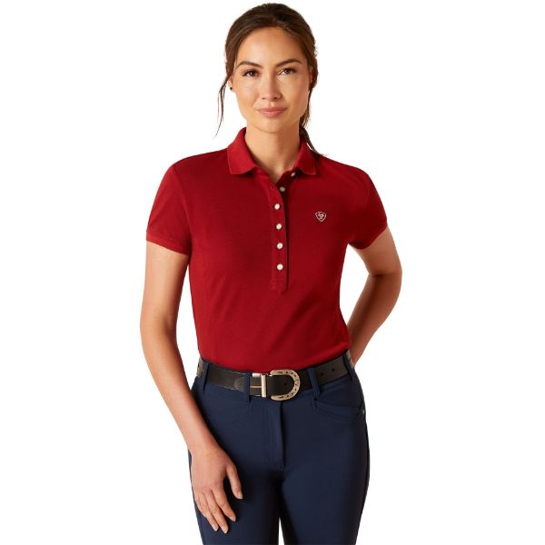 Picture of Ariat Womens Prix 2.0 SS Polo Sundried Tomato