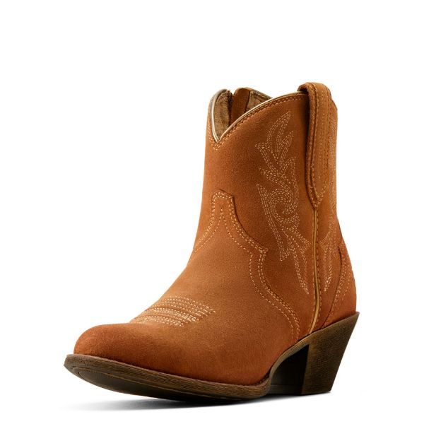 Picture of Ariat Womens Harlan Western Boot Walnut Suede