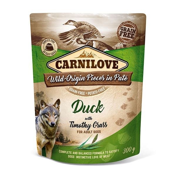 Picture of Carnilove Dog - Adult Pouch Duck With Timothy Grass 300g