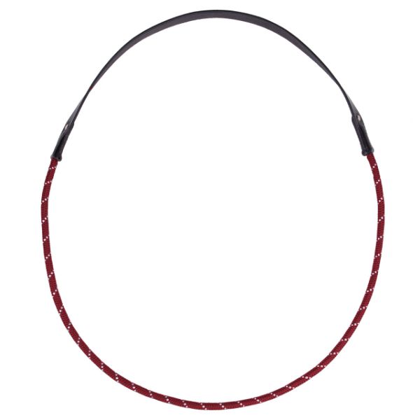 Picture of QHP Neck Rope Leer Burgundy Pony